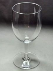 Signed Baccarat Crystal Tall Water Goblet With Hexagonal Cut Stem 6 3/4″ #2