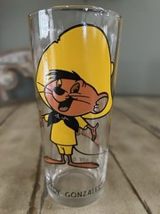 1973-76 Pepsi Collector Series Looney Tunes. 3 PC Warner Bros Glass.