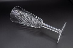 Waterford Crystal Michele Champagne Flute Glass Pair 7 1/4″ H -FREE USA SHIPPING