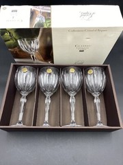 CRISTAL d’ARQUES COLLECTIONS Set of 4 Classic Goblets NEW Crystal (12 Available)