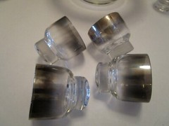MCM Vitreon Queens Lusterware Crystal 12 Pc. Punch Set Stackable tumblers