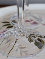 4 Vintage Block Crystal Olympic Water Glasses | Wine Goblets 8″ Poland