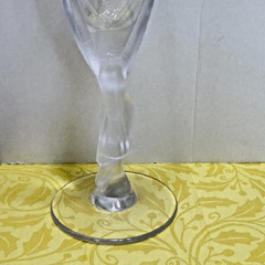 2 Igor Carl Faberge Kissing Doves Champagne Flutes Frosted Glasses France Set
