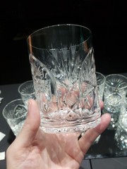 7 Tumblers DOF 4″ Glasses fans Pinwheel buzzstar crystal Leanore American Cut