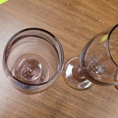 RETIRED Wine/Water Goblet Premiere PLUM LIBBEY GLASS COMPANY