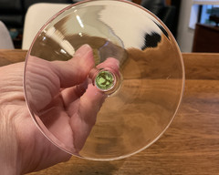 Lenox Tuscany Green Balloon Wine Glass Crystal Stemware