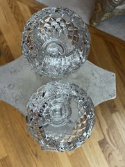Vintage Leaded Crystal Water/GLASS Goblet Beautiful Heavy No Chips Elegant Piece