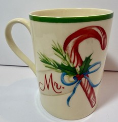 Lenox Holiday Candy Cane Christmas “Mr.” Mug