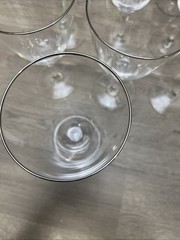 Set of 10 Vintage Lenox Montclair Platinum Crystal Water Goblets/Glasses 7″ Good