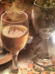 Vtg Libbey Martha Stewart Riverside Classic 12 oz Water Goblets Twisted Stems