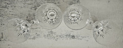 Set of 4 Mikasa Cambridge Cordials Glasses Crystal Stemware 4 3/4″t x 2 1/8″dia.