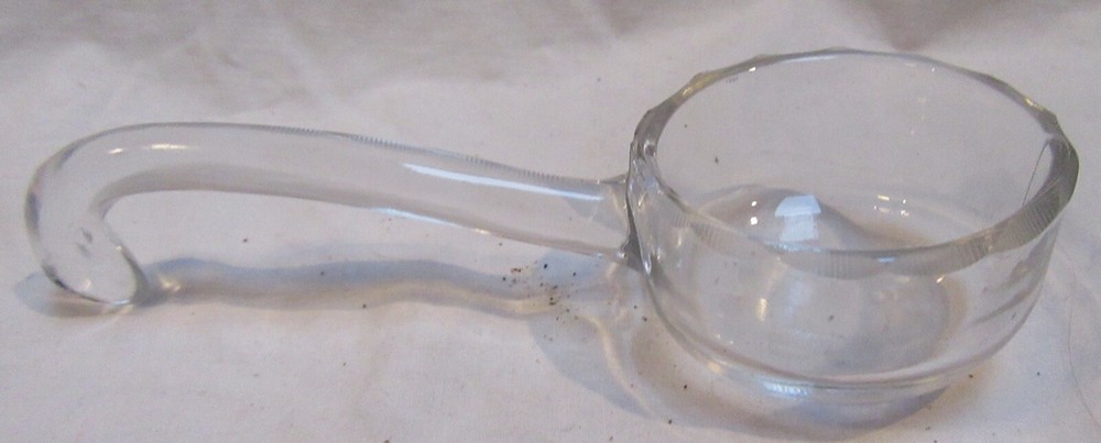 W.J. Hughes Corn Flower GLASS MAYONNAISE LADLE FLOWER WHEEL Etched 5.25″