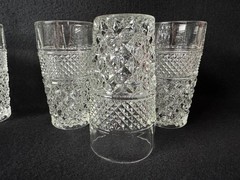 Vintage Anchor Hocking Wexford Glass Tumblers 5.5″ Tall 11 oz #4512 Box of 12