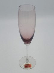 Gorham Crystal Pastelle Orchid Champagne Flute LK
