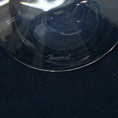 Baccarat Vega Wine Glass Set Pair 18cm Crystal Goblet Clear French Unused