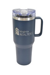 Starline Virginia Realtors Tumbler Blue Insulated Double Wall With Handle Lid
