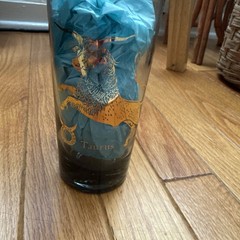 Vintage Zodiac Astrology Taurus Anchor Hocking Horoscope Glass Gold Details