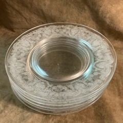 1920S Fry Glass Etched Swag Design 7-1/2” Plate Lot Clear De 107 @Replacements