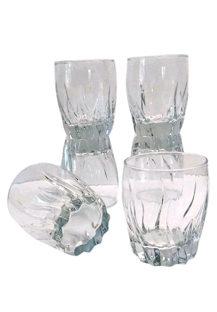 Anchor Hocking Central Park Double Old Fashioned Clear Glasses Set Of Six