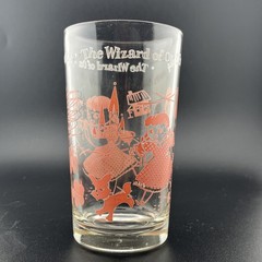 Vintage Wizard of Oz Dorothy Glass Tumbler Pink Print © Swift & Co Swift Promo