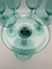 Luminarc France Crystal Iced Tea Glass Teal Green (Set of 7)