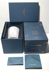 NEW WATERFORD 2022 WINTER WONDERS WINTER ROSE DOUBLE OLD FASHIONED TUMBLER GLASS