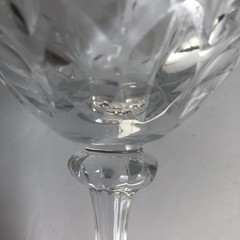 Vintage Mikasa Normandy Cut Crystal Goblet Wine Water Glass 10 Oz Stemmed 8″