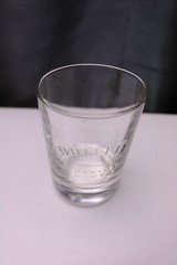 Bulleit Bourbon Frontier Whiskey Oval Heavy Bottom Shot Glass