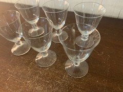 79 Daum Orval White Wine Glasses Crystal, H: 9.5 cm