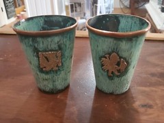 Inca Wasi Pair Of Bronze Tumblers