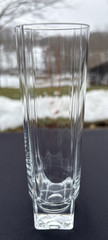 Iittala Crystal Finland Clear Geo 7oz Champagne Flute Good Used Condition
