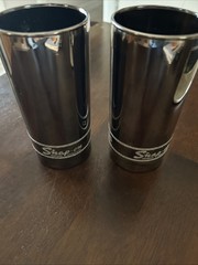 Libby Snap-On Tool Mirrored Socket Highball Tumblers Advertising Barware Gift 2