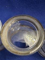 Mid Century Modern 22k Gold Crinkled Ice Whiskey Glasses Set of 4 The Bridge
