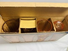 NOS Recollection Indiana Depression Glasses Tumblers ‘Madrid’ Pink