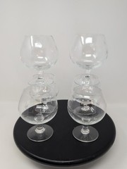 Set Of Six Noritake Chrystal Quartzex Atomic Age Star Brandy Snifter Replacement