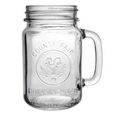 Libbey # 97085 -County Fair Drinking Jar, 16-1/2 oz. H-5 i/4″ T-2 5/8″