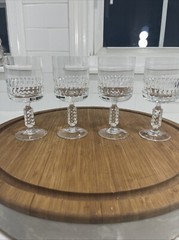 4-Schott Zwiesel COLETTE H. Löffelhardt Süßweingläser CRYSTAL GLASSES~4”H