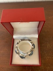 Médicis Silver Bracelet With Sky Blue And Baccarat Crystal