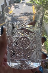 UNK5054 Cut Star/Fan On Bowl, Cut Foot double old fashioned 3.5″
