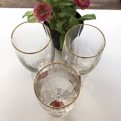 Vintage Gorham Crystal Golden Sunset Iced Tea Glass Replacement NEW WITH TAG
