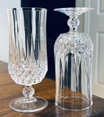 2 Longchamp Crystal Ice Tea /Cocktail Glass Cristal D’Arques-Durand Discontinued