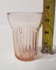 VTG Pink Queen Mary Tumbler 3.5″ 5 oz. Juice Depression Glass 1936-1949