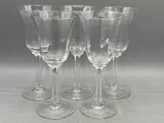 Lenox Crystal Allure Optic Set of Five 6 3/4″ Wine Glasses
