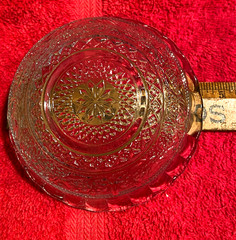 Vintage Glasses Set of 8 Mid Century with wire carrying case plus 50’s side dish