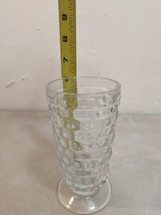 Whitehall Clear Cube Design by Colony Straight Rim Iced Tea Glass – 6 inch
