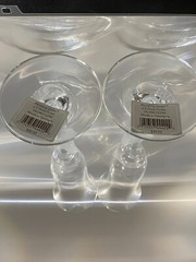 GORHAM AMORE WEDDING DOVES Crystal Toasting Champagne Flutes set of 2