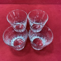 Vintage Libbey 3” Rocks Glasses Set of 4 Cursive L