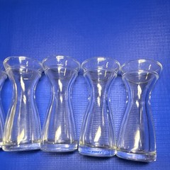 Unmarked 6-Piece Clear Glass Cordial Glass Set – 1 oz Capacity, Glass