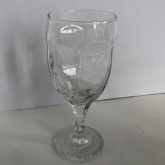 Libby Chivalry Clear Wine Glass Stemware Textured Design 8 OZ 6.25″ Set of 4 EUC