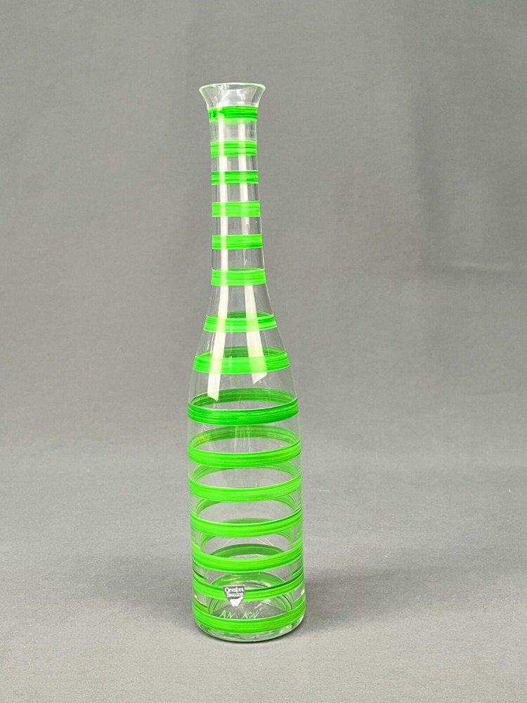 Rare Vtg Orrefors 12″ Clown Decanter by Anne Nilsson-Signed; Missing Stopper